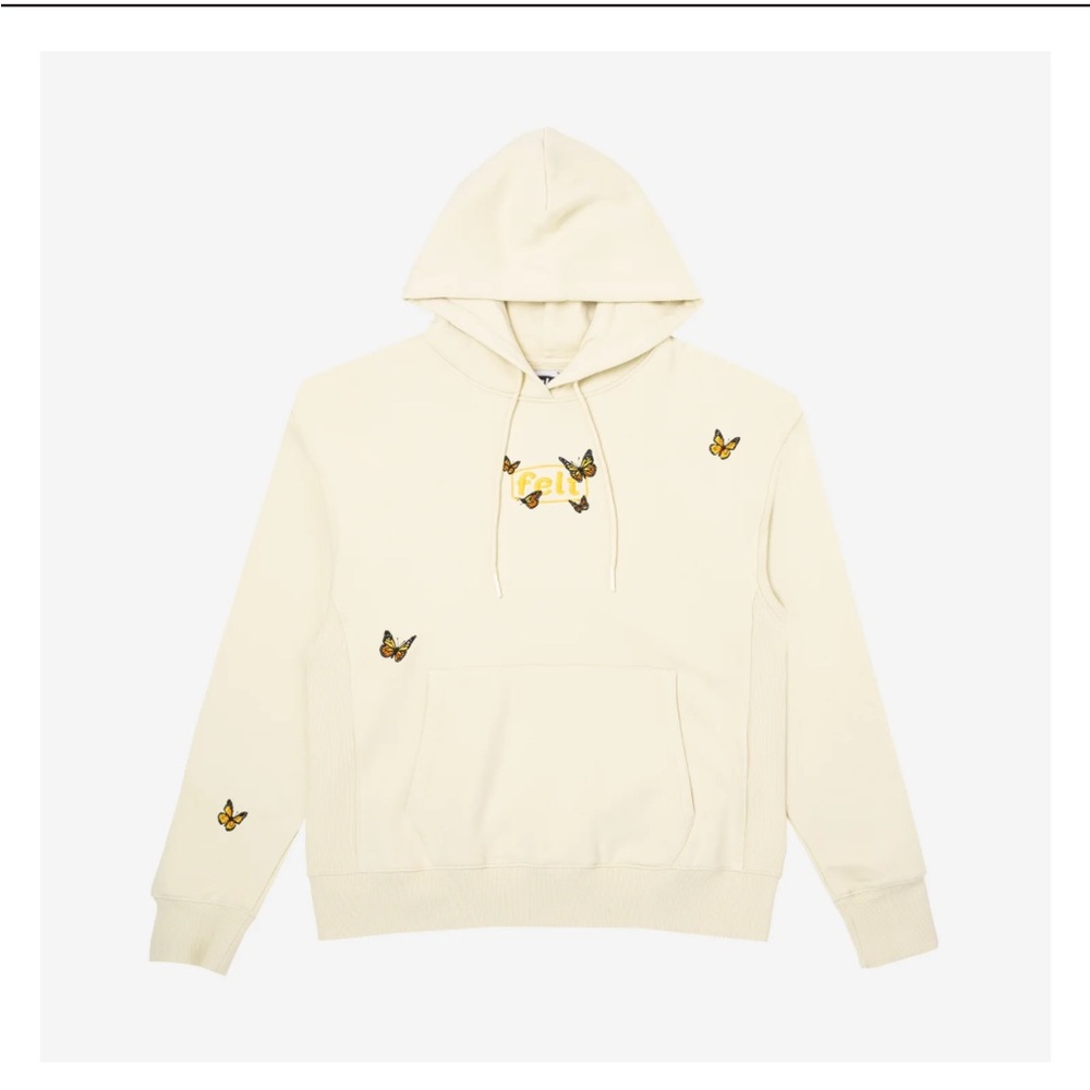 FELT butterfly hoodie, for every living thing